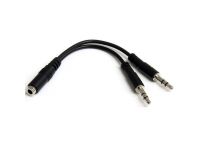 Connectique Audio-Vidéo StarTech Adapt. casque et micro Jack F vers 2x Jack M 3,5mm