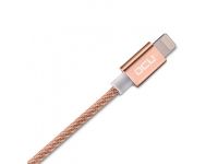 Accessoire Téléphonie DCU Technologic Câble renfrocé Lightning 1m - Or Rose