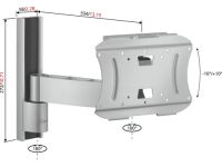 Support mural orientable (2 axes) 23-32