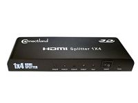 Boîtier de partage Connectland Splitter HDMI 1.4 - 4 écrans simultanés