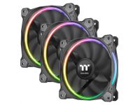 Ventilateur boîtier Thermaltake Pack x3 Riing Premium 12 RGB LED/Controleur/Log.