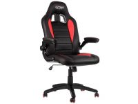 Siège PC Nitro Concepts C80 Pure - Noire/Rouge/Simili Cuir/1D