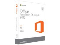 Logiciel-Suite bureautique Microsoft Office Famille/Etudiant 2016 Pour Mac COEM