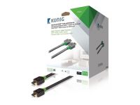 Connectique TV/Hifi/Video König Câble HDMI Highspeed + Ethernet 4K mâle/mâle - 20m