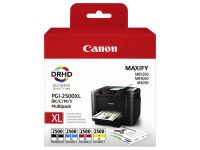 Conso Imprimante Canon Pack 4 Cartouches BK,C,M,Y PGI-2500XL - 9254B004
