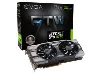 Carte Graphique EVGA GTX 1070 FTW Gaming - GTX1070/8Go/DVI/HDMI/DP