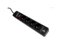 Parasurtenseur 4 prises S4 Black Line