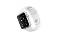 Accessoire Téléphonie Apple Watch Sport - Alu. Argent 38mm Bracelet blanc