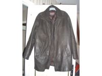 VESTE HOMME EN CUIR MARRON SKINER‘S taille 54