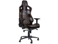 Siège PC NobleChairs EPIC Cuir véritable - Brun/Noir/Cuir/4D