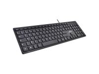 Clavier PC Bluestork Slim avec Port USB supplementaire - Noir/USB