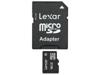 Mémoire APN/GSM Lexar Micro SDHC 16Go class 10 + Adapt. LSDMI16GABEUC10A